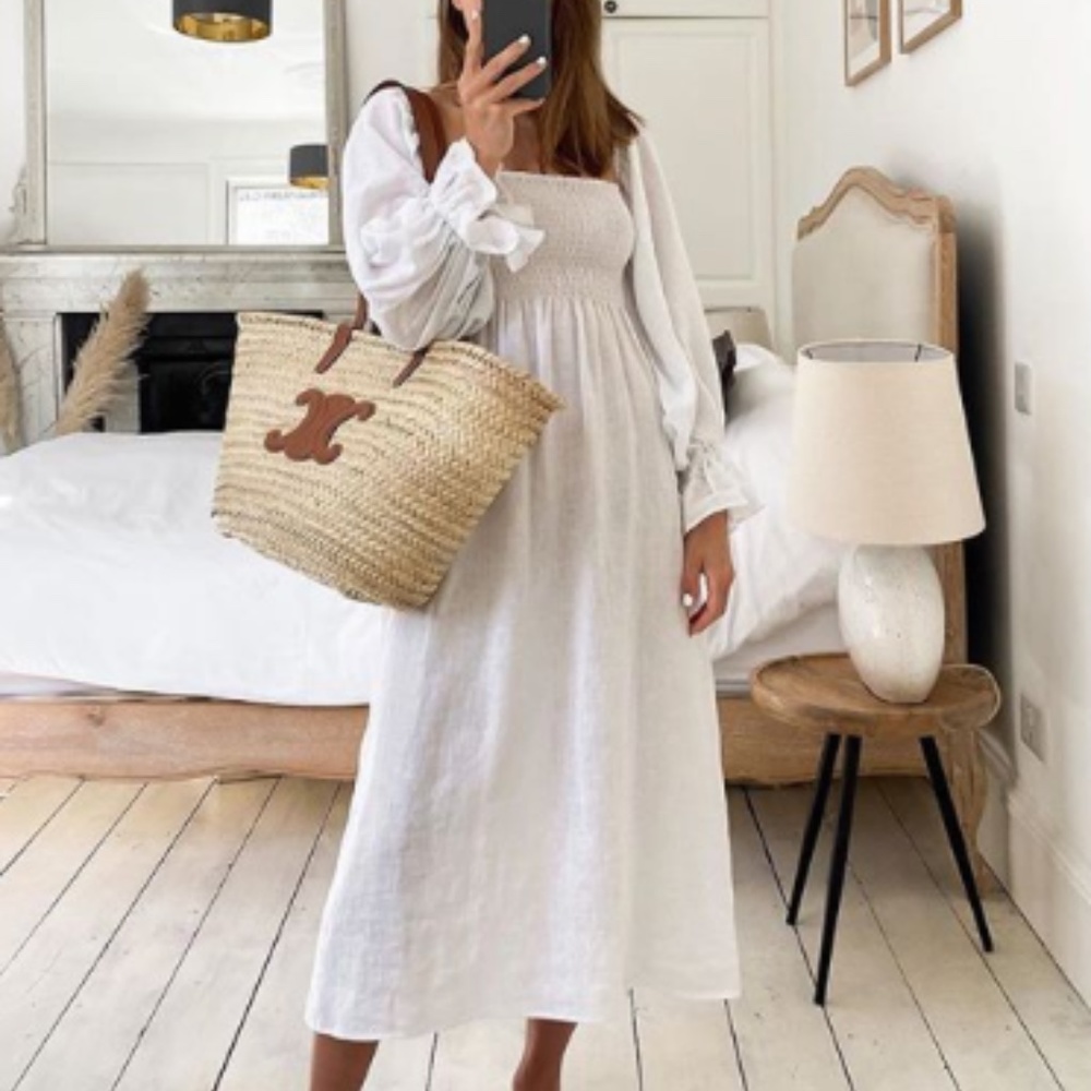 Daily Sleeper Atlanta Dress in White, Size M